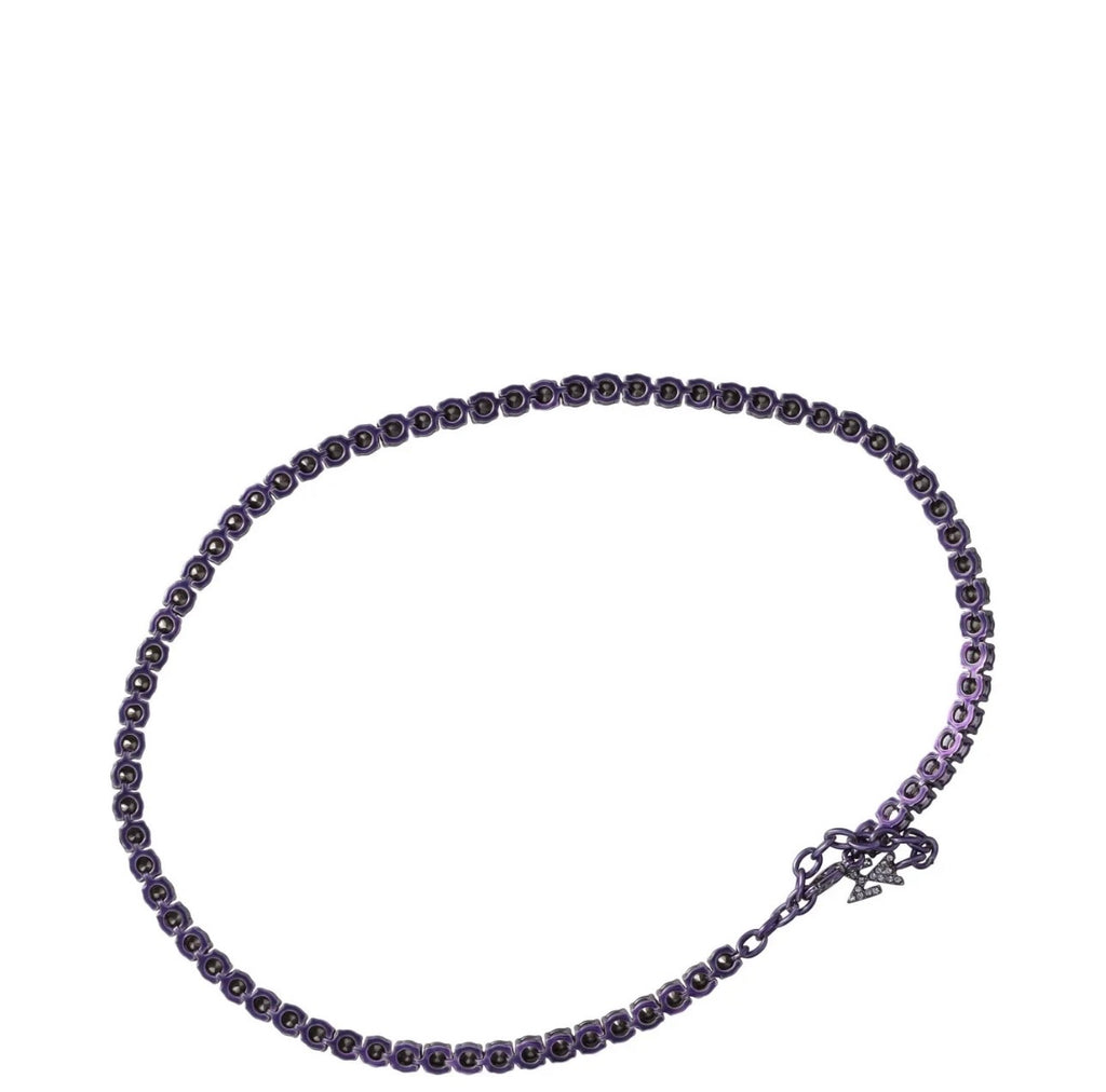 Amina Muaddi Tanzanite Tennis Necklace - Excellent Condition
