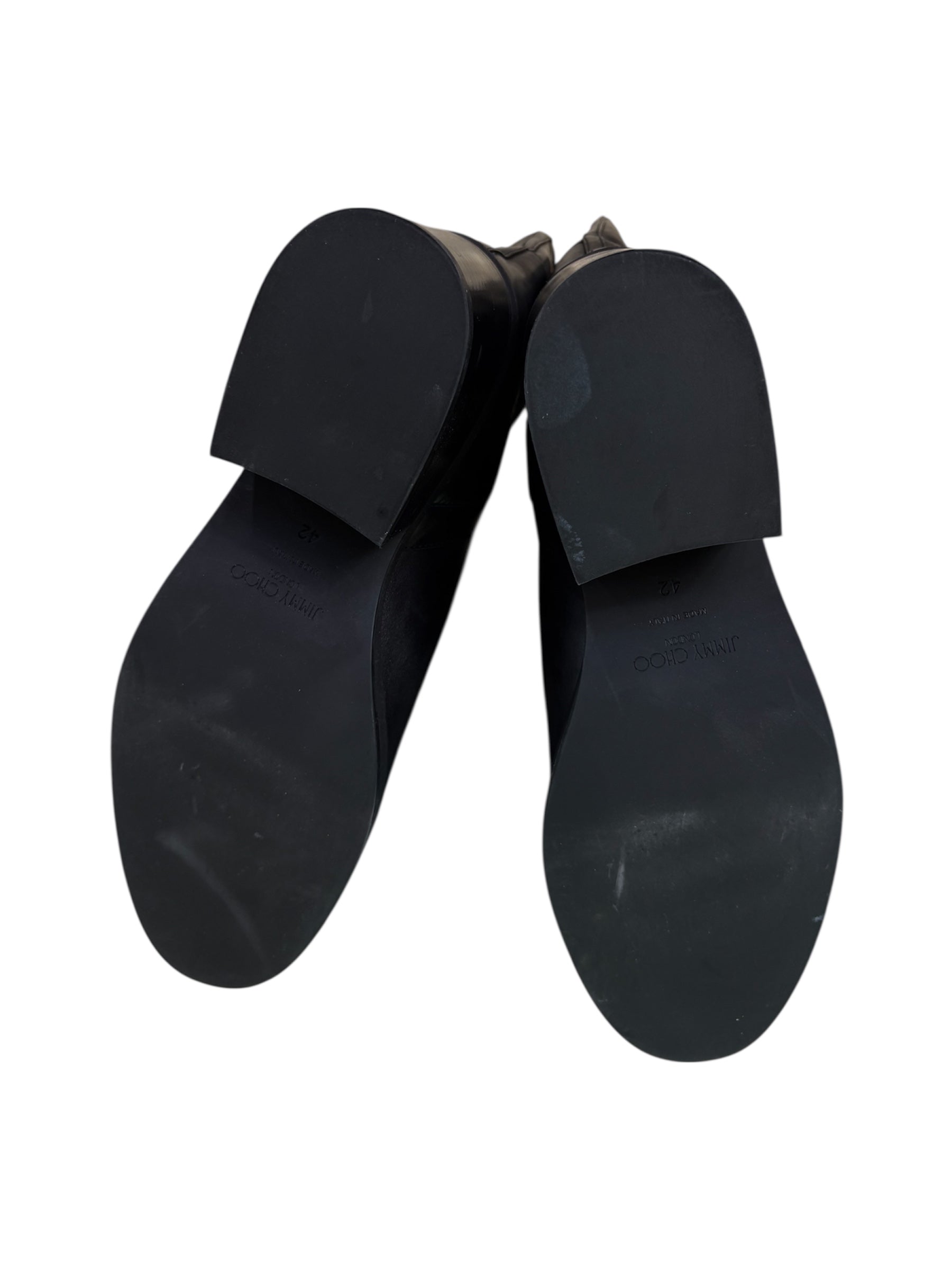 Jimmy Choo Knee High Leather Boots - Size 42