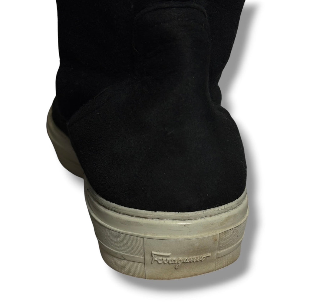 Ferragamo 'Lucio' Sneaker Boots - Size 5 - Very Good Condition