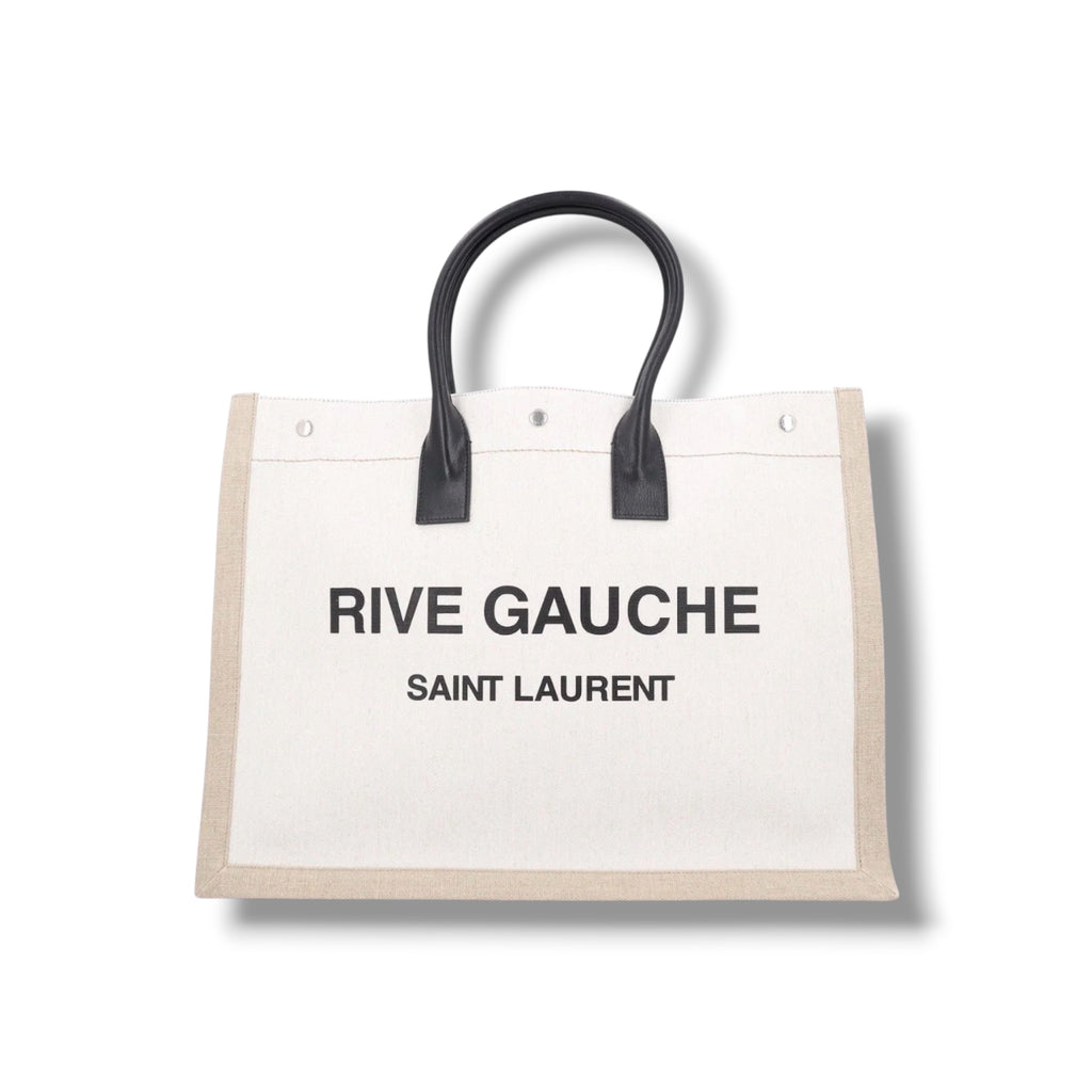 Saint Laurent Rive Gauche Canvas Large Tote - Excellent Condition