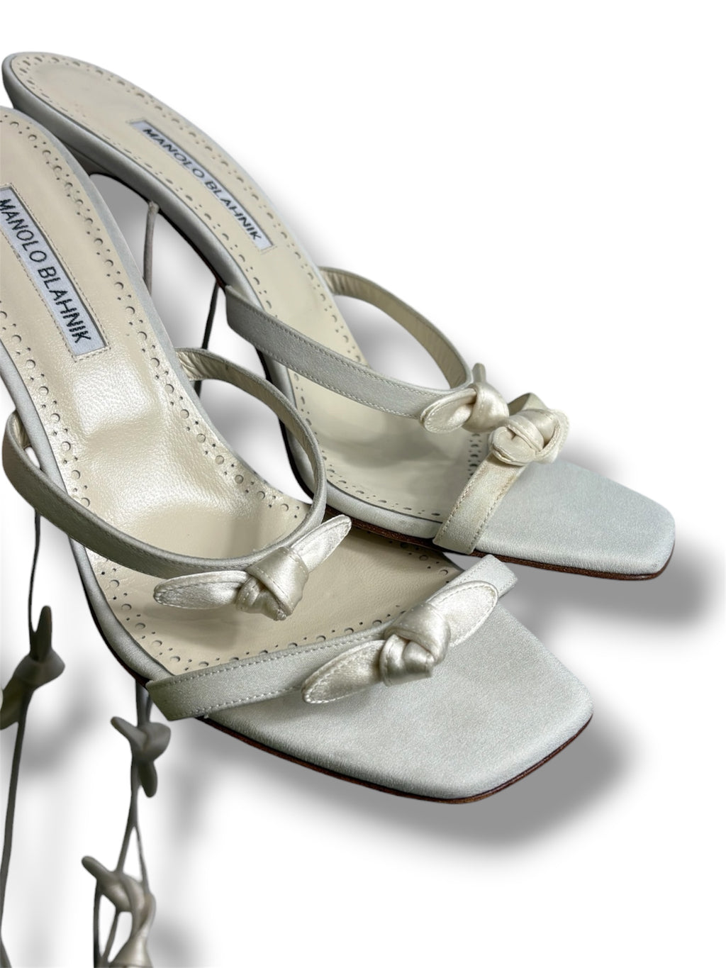 Manolo Blahnik 'Fiocco' Wrap Around Sandal - Size 41 - Very Good Condition