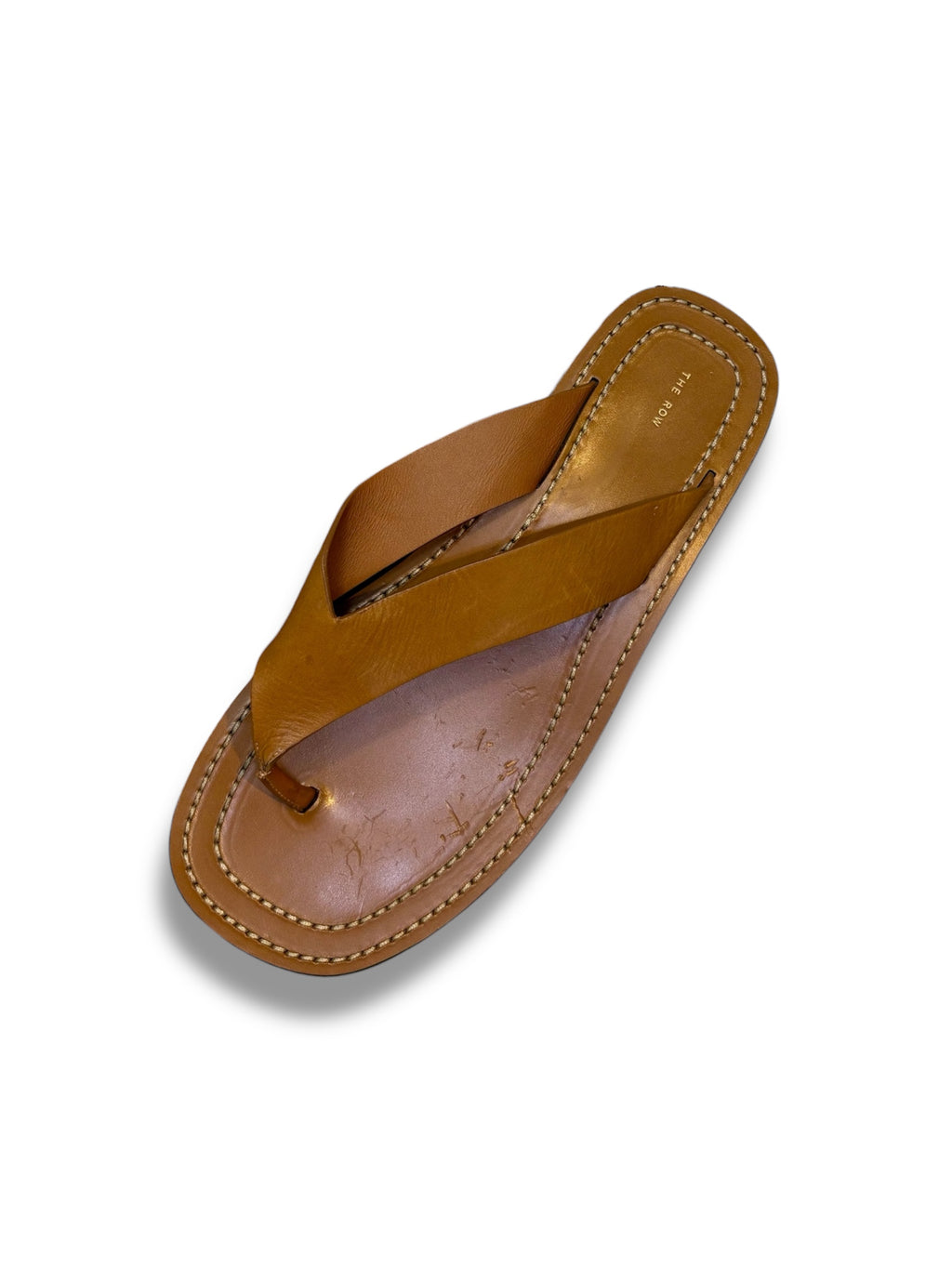 The Row Ginza Leather Platform Flip Flops - Size 41 - Excellent Condition