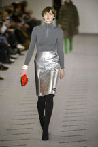 2017 Balenciaga Runway Leather Skirt - Size 38