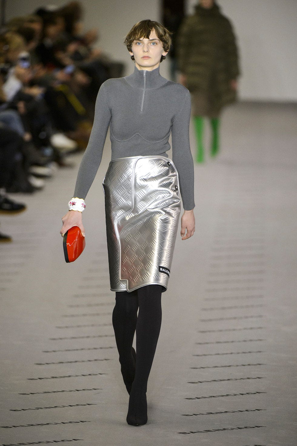 2017 Balenciaga Runway Leather Skirt - Size 38