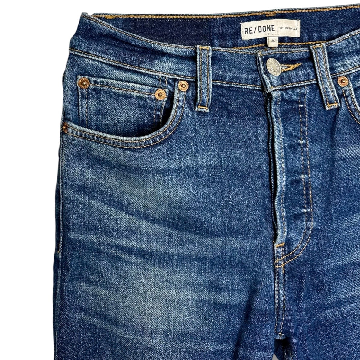 Re/Done High Rise Ankle Crop - Size 25 - Excellent Condition