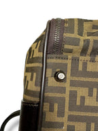 Vintage Fendi Zucca Canvas and Leather Travel Bag - Excellent Condition