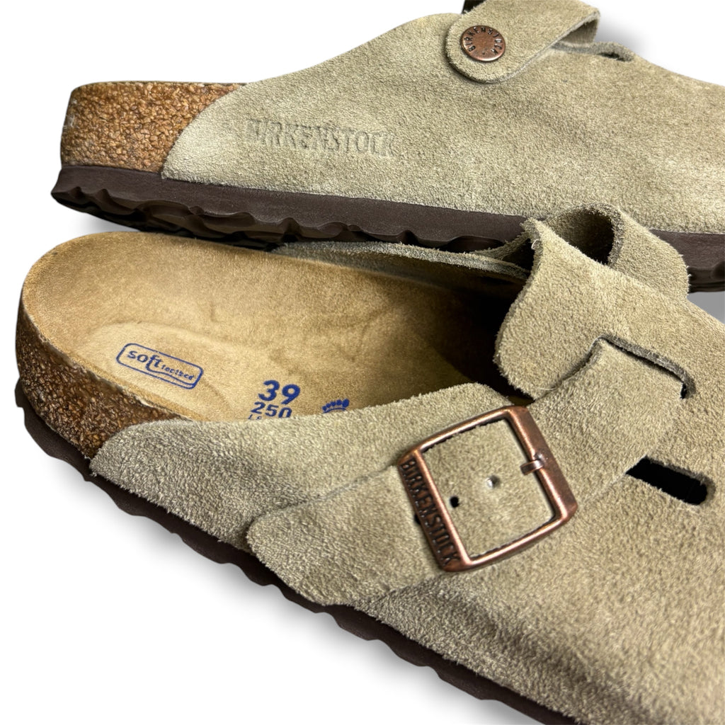 Birkenstock Suede Boston Mule - Size 39 - Excellent Condition