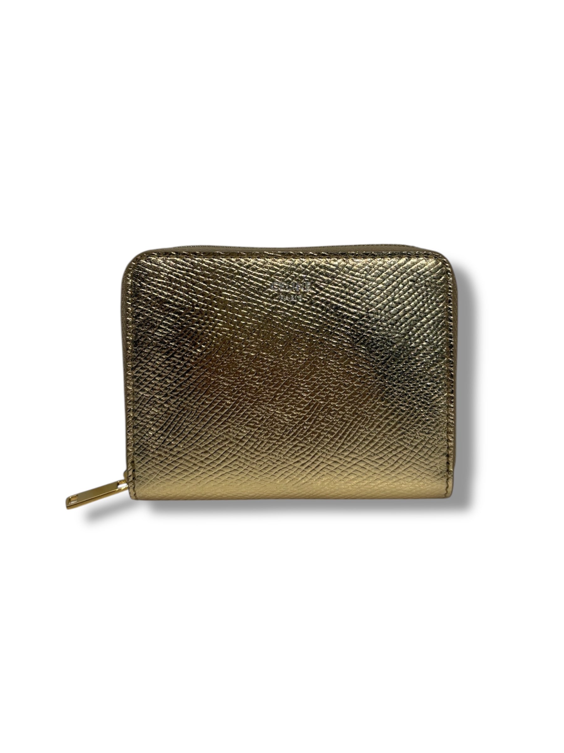 Celine Metallic Zip Wallet