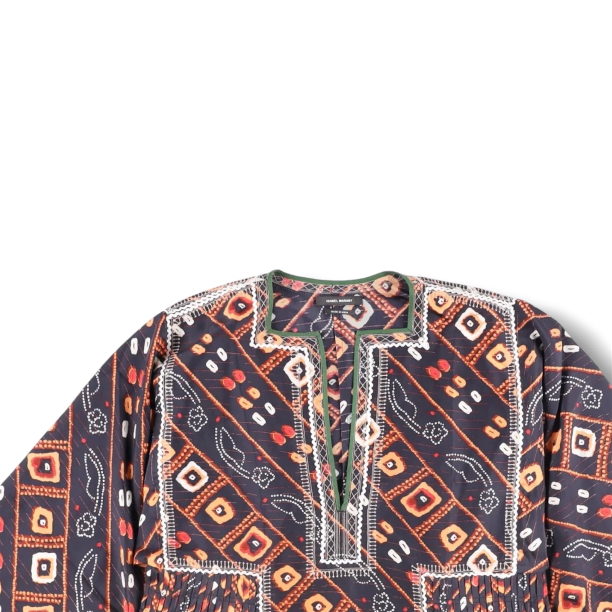Isabel Marant Geometric Silk Blouse - Size 40 - Brand New With Tags