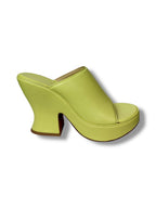 Bottega Veneta Leather Wedge Mule - Size 41 - Excellent Condition