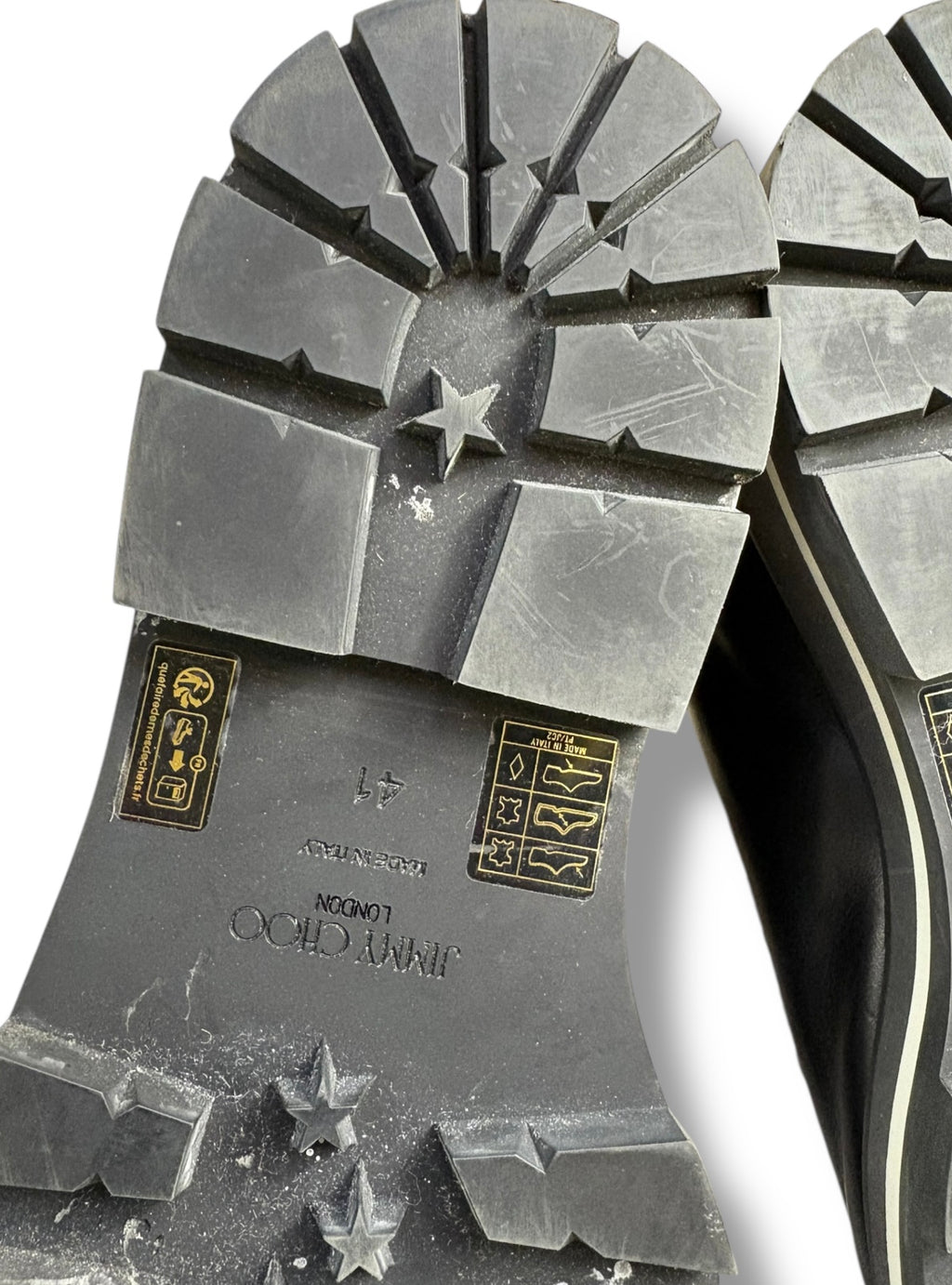 2023 Jimmy Choo Shearling Lined 'Chike' Hiking Boots - Size 41