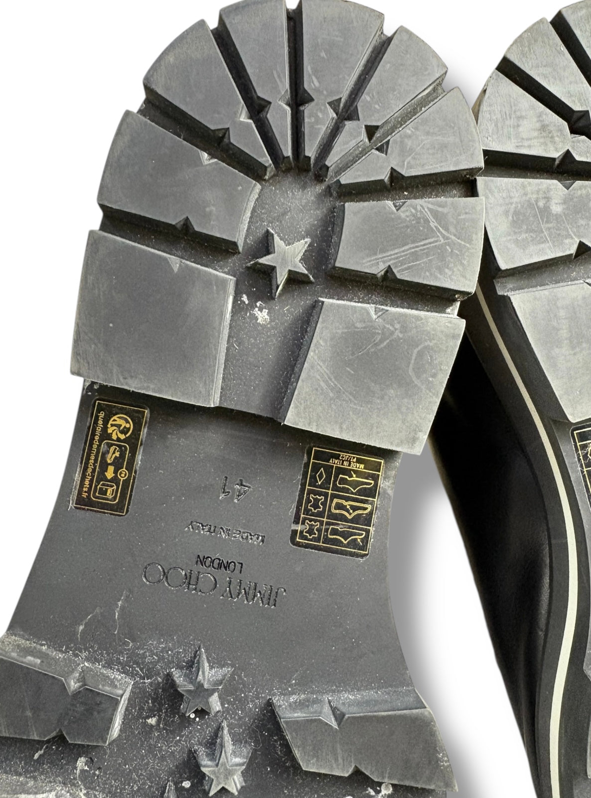 2023 Jimmy Choo Shearling Lined 'Chike' Hiking Boots - Size 41