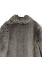 Whistles Faux Fur 'Kumiko' Coat - Size M - Excellent Condition