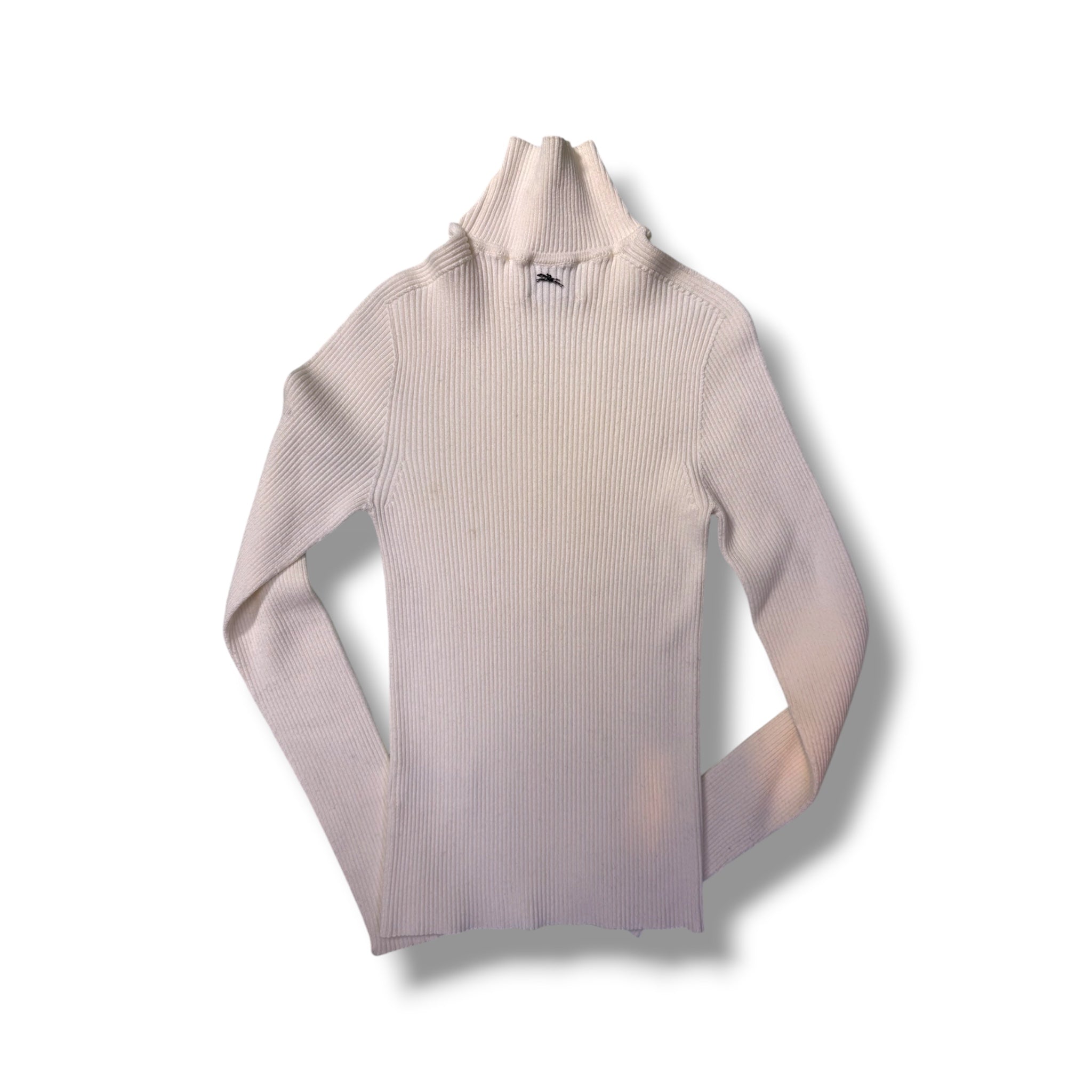 Longchamp High Collar Fitted Knit - Size Small - Very Good Condition