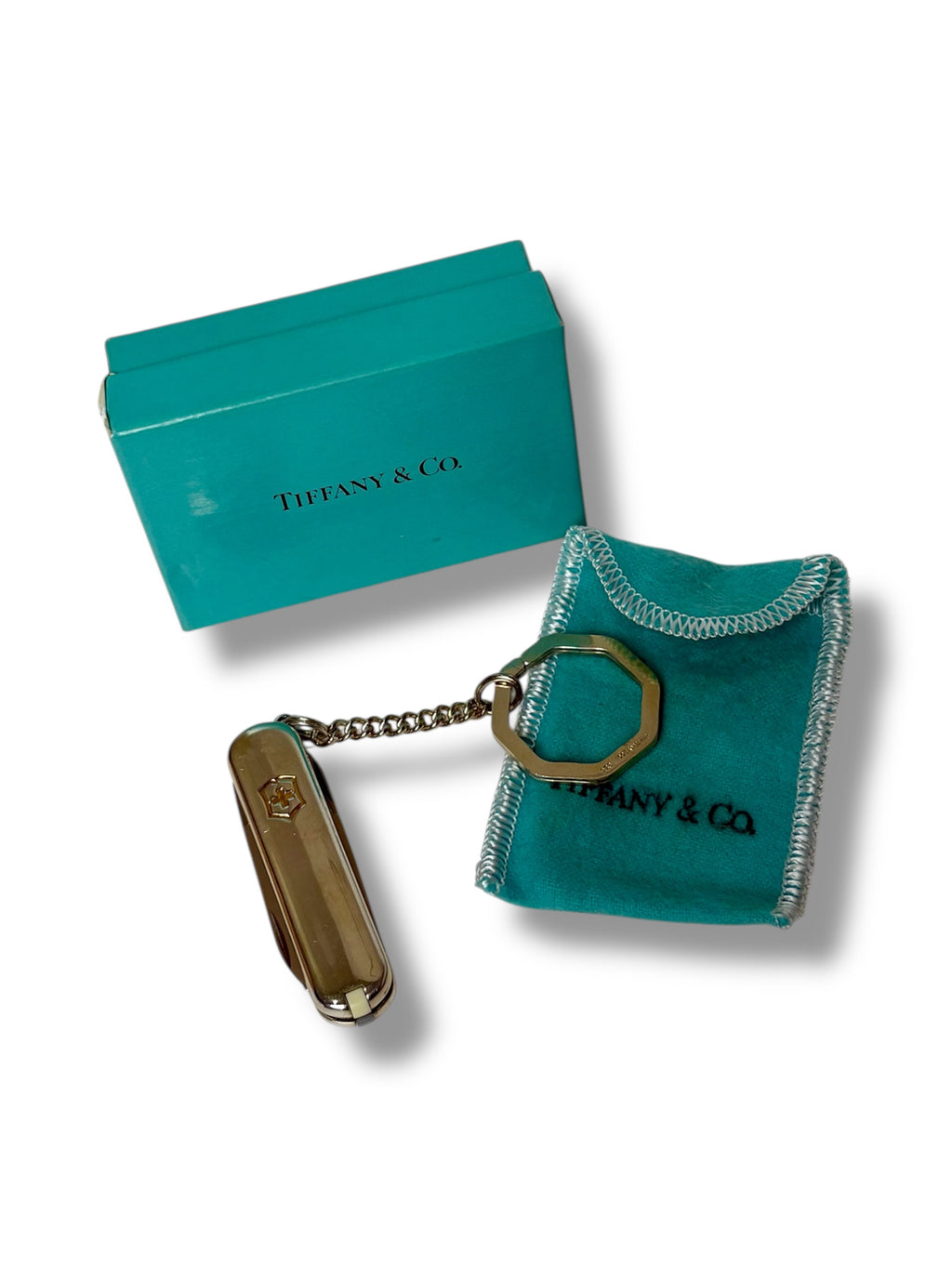 Vintage Tiffany&Co Sterling Silver and 18K Gold Swiss Army Knife - Very Good Condition
