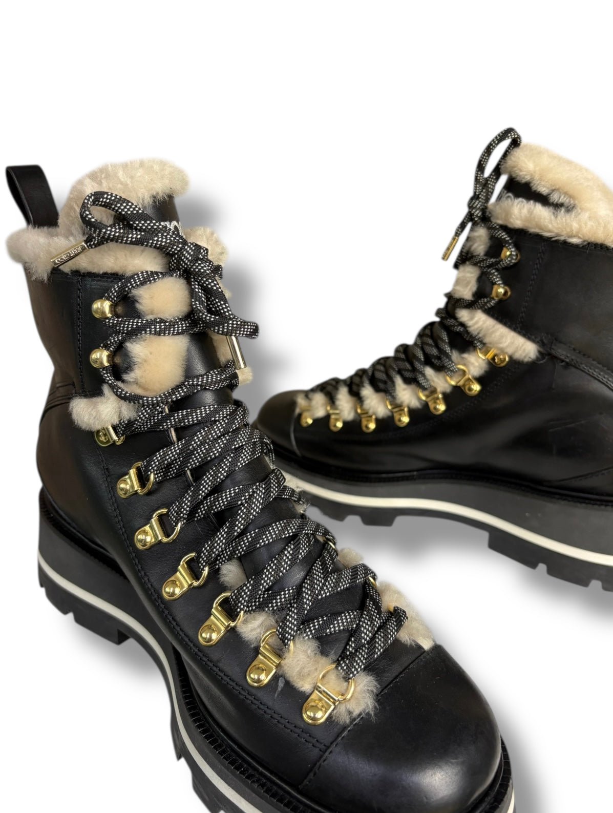 2023 Jimmy Choo Shearling Lined 'Chike' Hiking Boots - Size 41