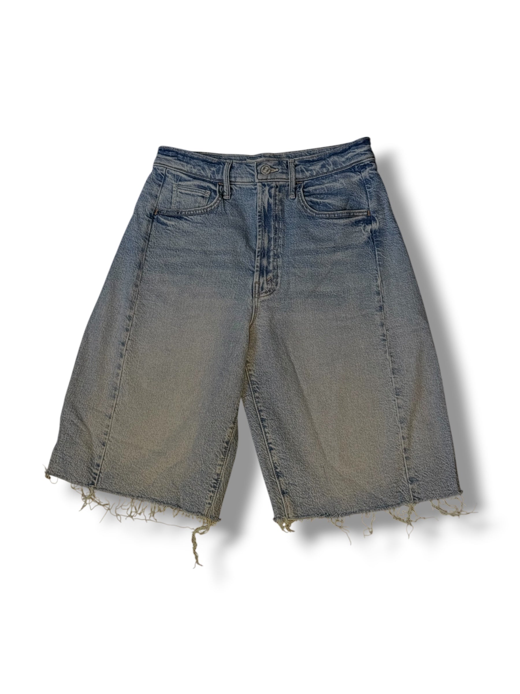 Mother Denim Half Pipe Bermuda Fray Shorts - Size 27 - Excellent Condition