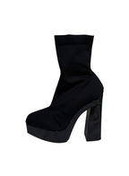 Jimmy Choo Knitted Sock Boots - Size 41