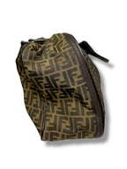 Vintage Fendi Zucca Canvas and Leather Travel Bag - Excellent Condition