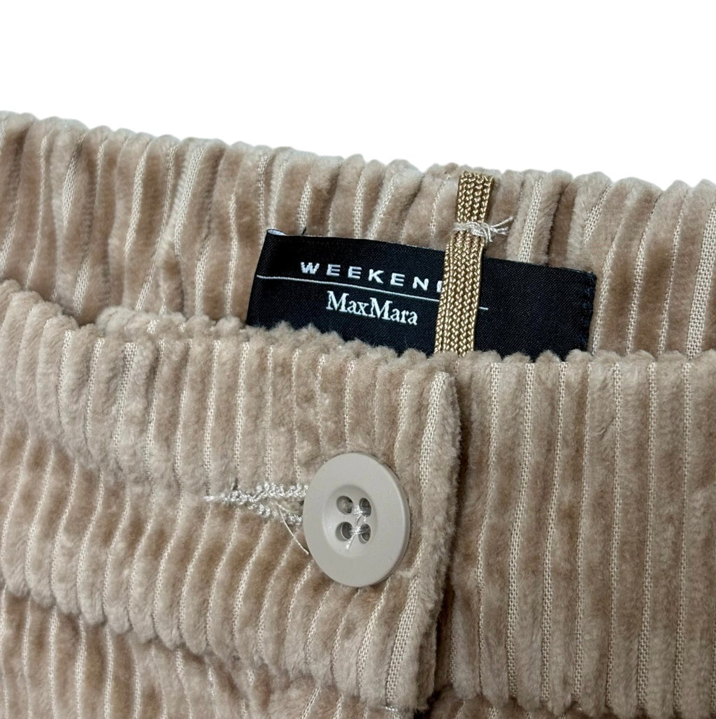 Weekend MaxMara Wide Velvet Corduroy Trousers - Size XS - Never Worn