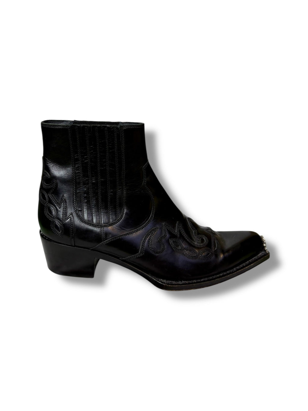 Calvin Klein 205W39NYC Western Boots with Crystal Details - Size 41 - Very Good Condition