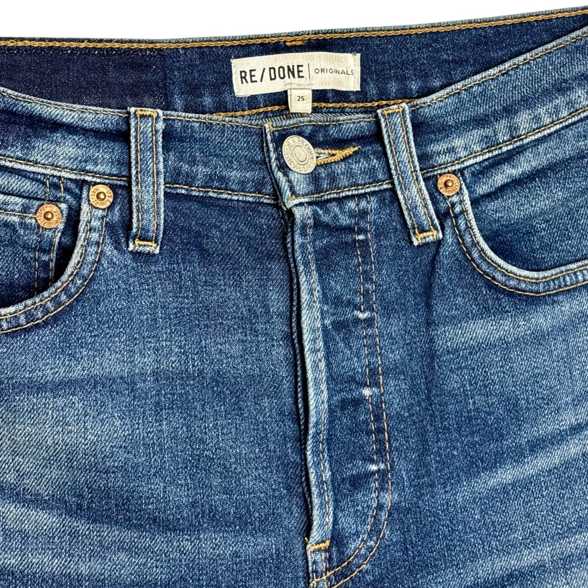Re/Done High Rise Ankle Crop - Size 25 - Excellent Condition