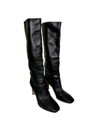 Jimmy Choo Leather Knee High Boots - Size 41 - Very Good Condition