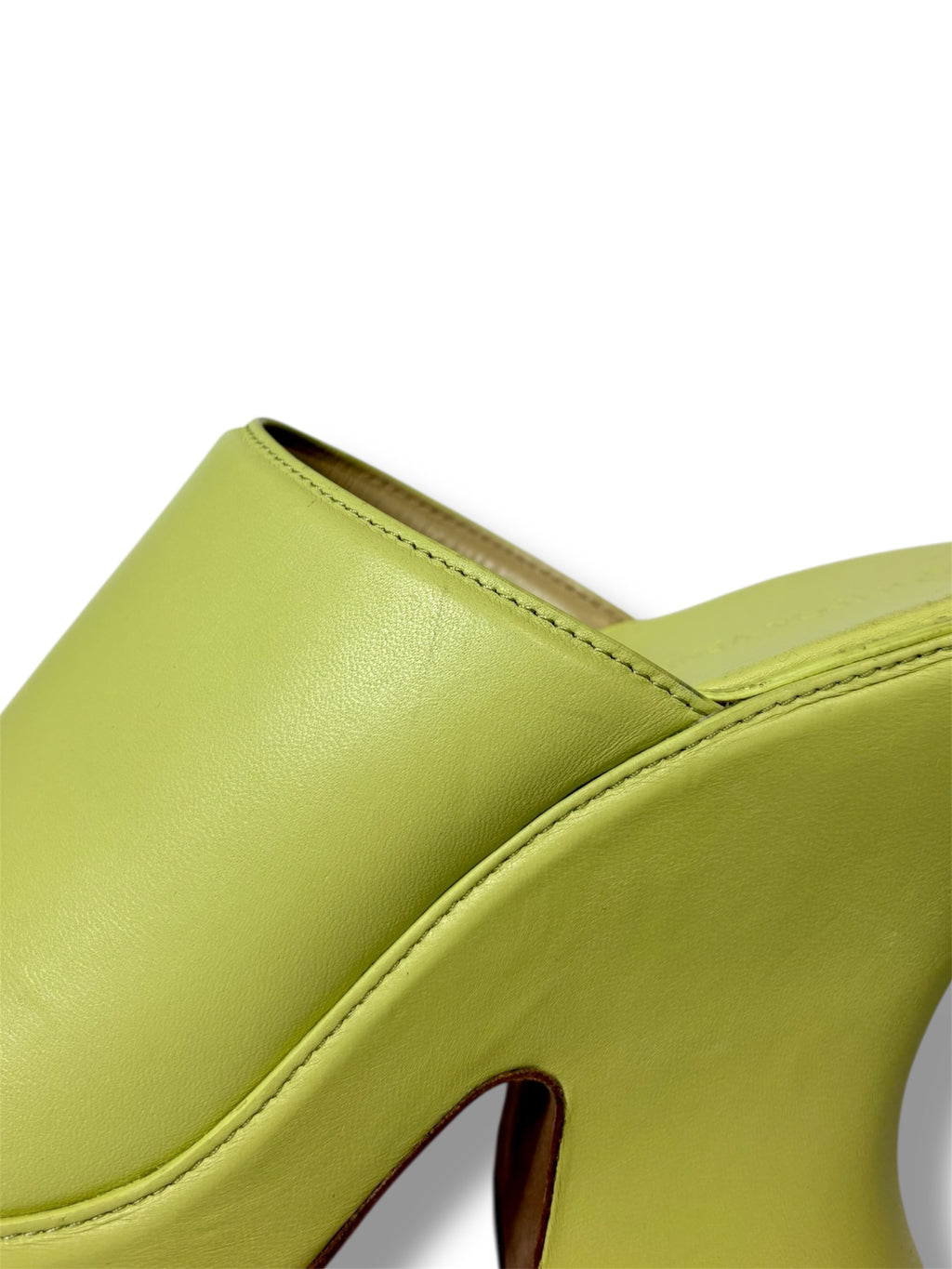 Bottega Veneta Leather Wedge Mule - Size 41 - Excellent Condition