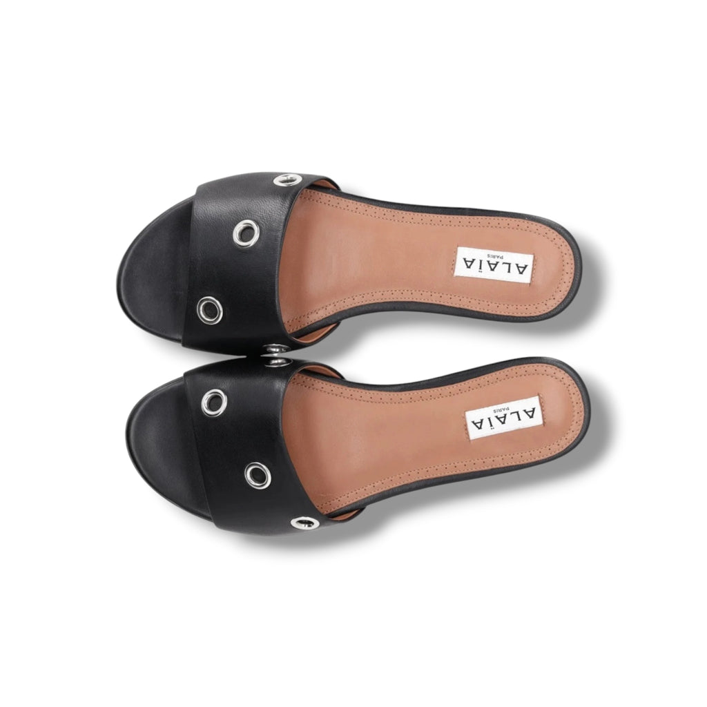 Alaïa Flat Embellished Slides - Size 36 - Brand New