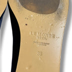 Le Monde Béryl Velvet Mary Jane Ballet Flat - Size 38 - Very Good Condition