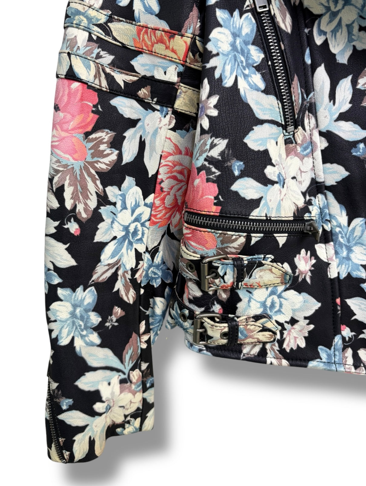 2012 Céline Floral Printed Leather Jacket