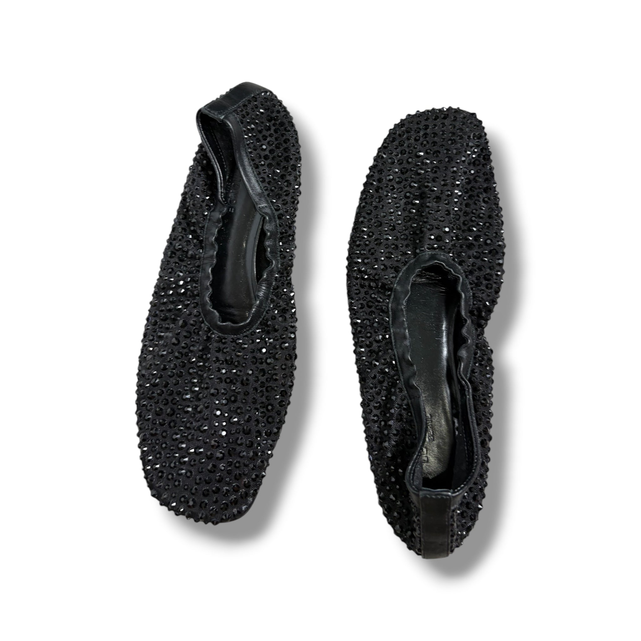 Le Monde Béryl Crystal 'Mica' Flats - Size 38 - Very Good Condition
