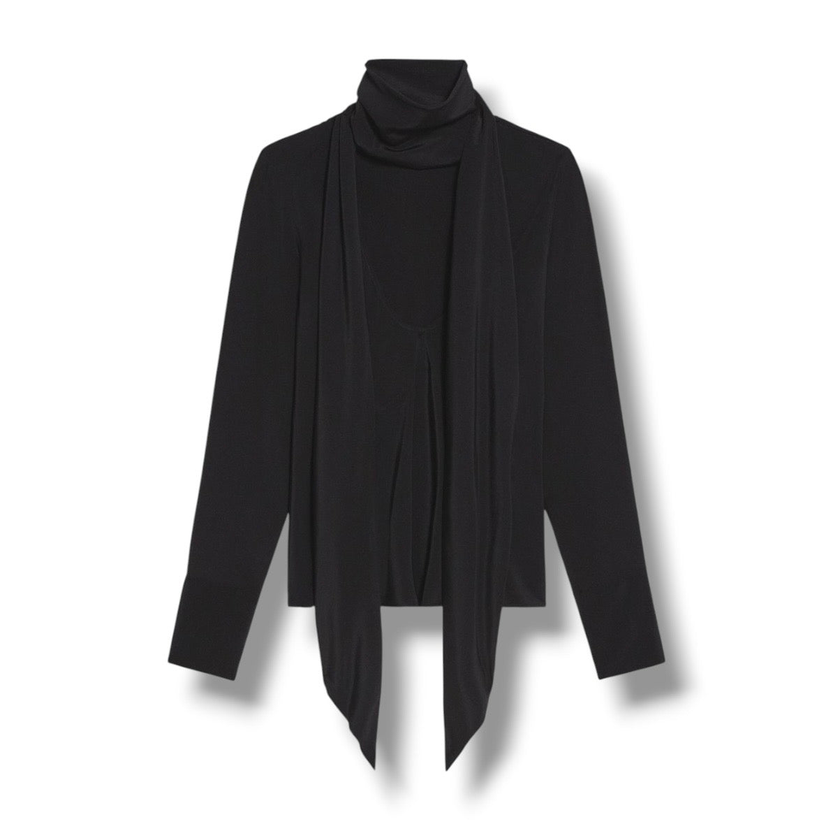 Helmut Lang Reversible Blouse With Detachable Scarf - Size Small - Very Good Condition