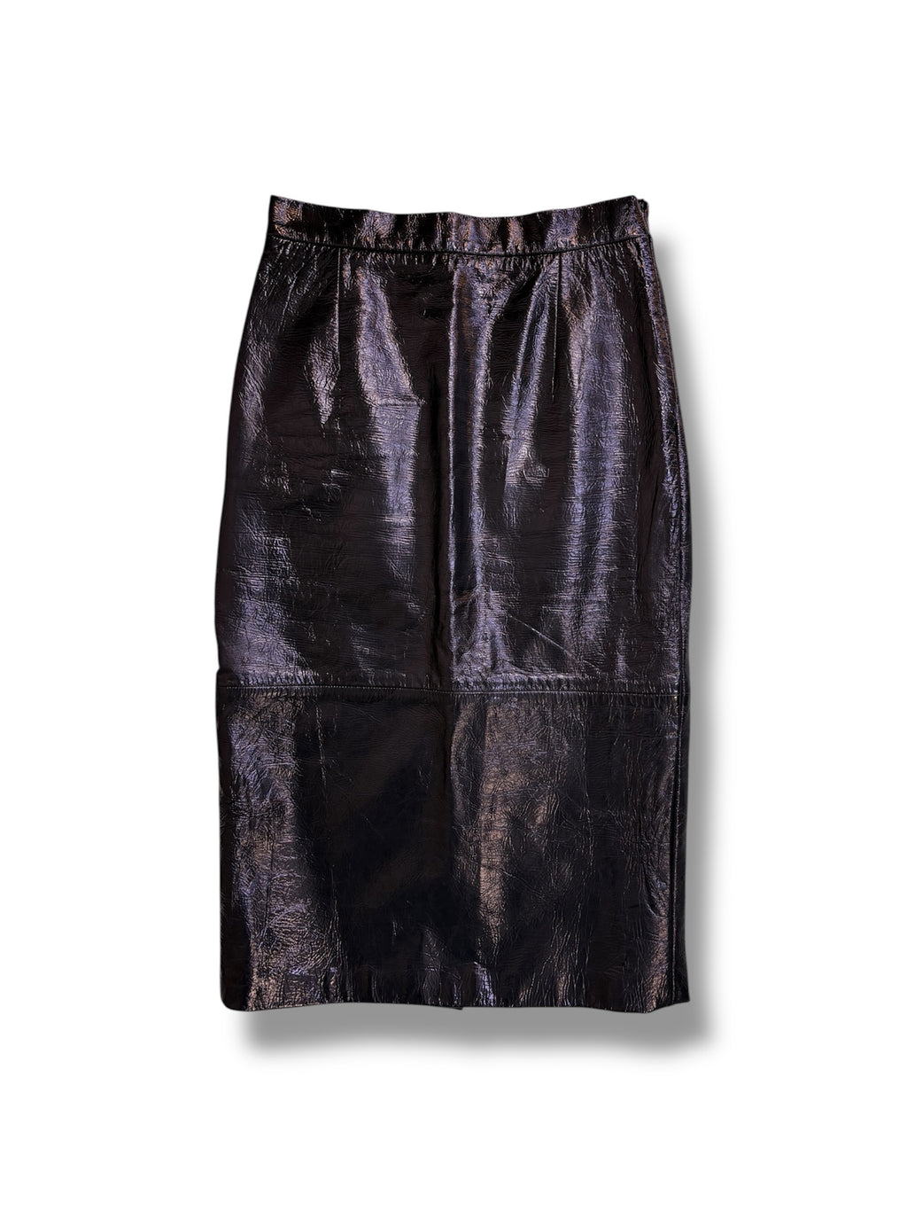 Khaite 'Mya' Patent Leather Skirt - Size 10