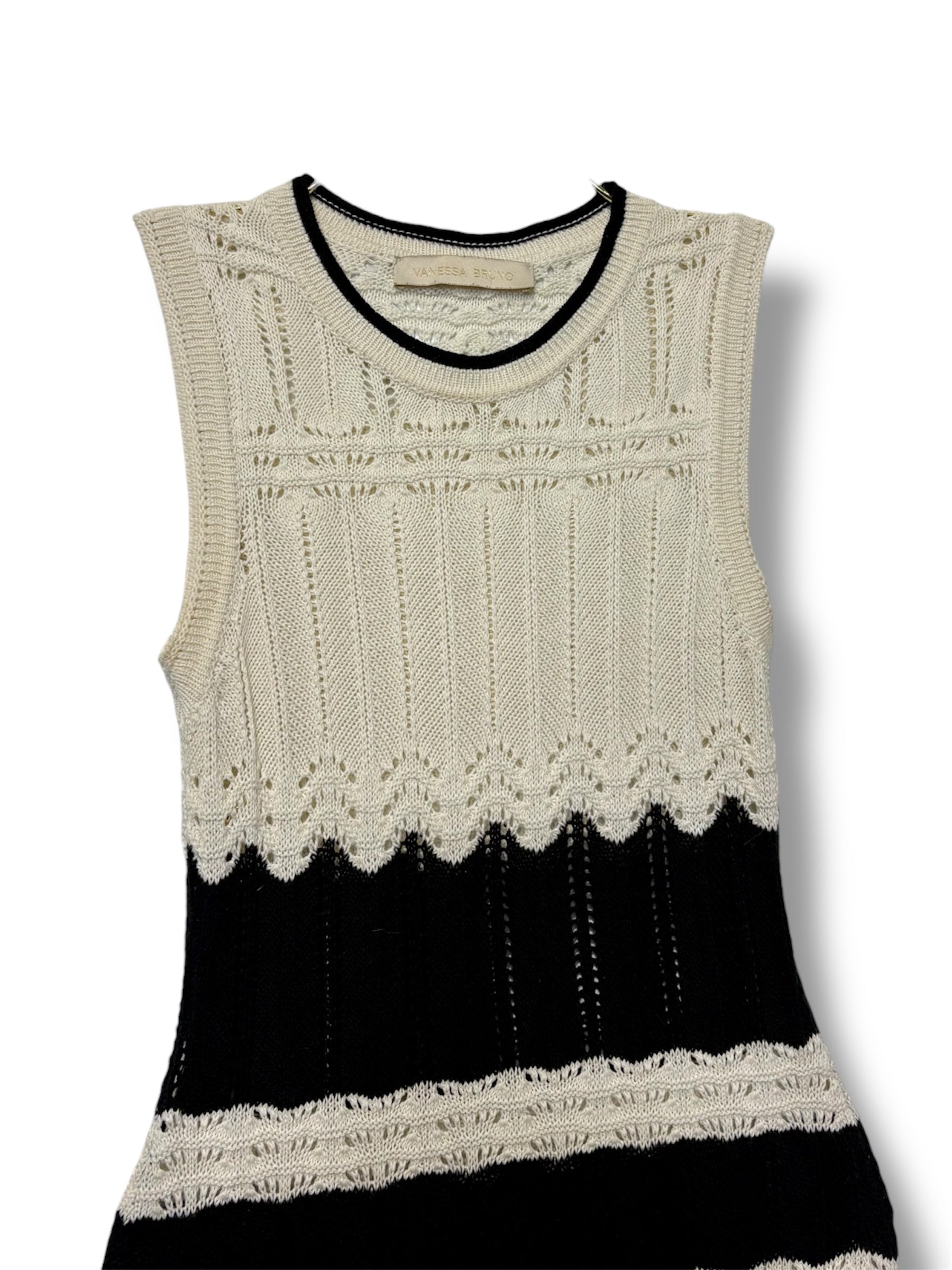 2024 Vanessa Bruno 'Aimee' Crochet Midi Dress - Size XS