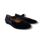 Le Monde Béryl Velvet Mary Jane Ballet Flat - Size 38 - Very Good Condition