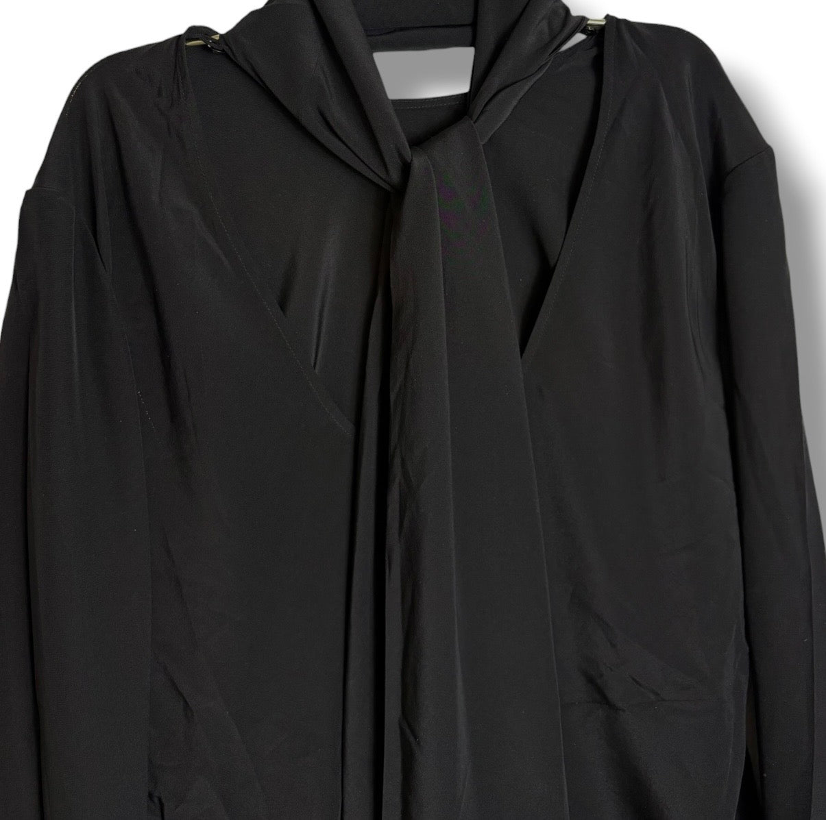 Helmut Lang Reversible Blouse With Detachable Scarf - Size Small - Very Good Condition