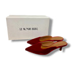 Le Monde Béryl Velvet Kitten Heels - Size 38 - Very Good Condition