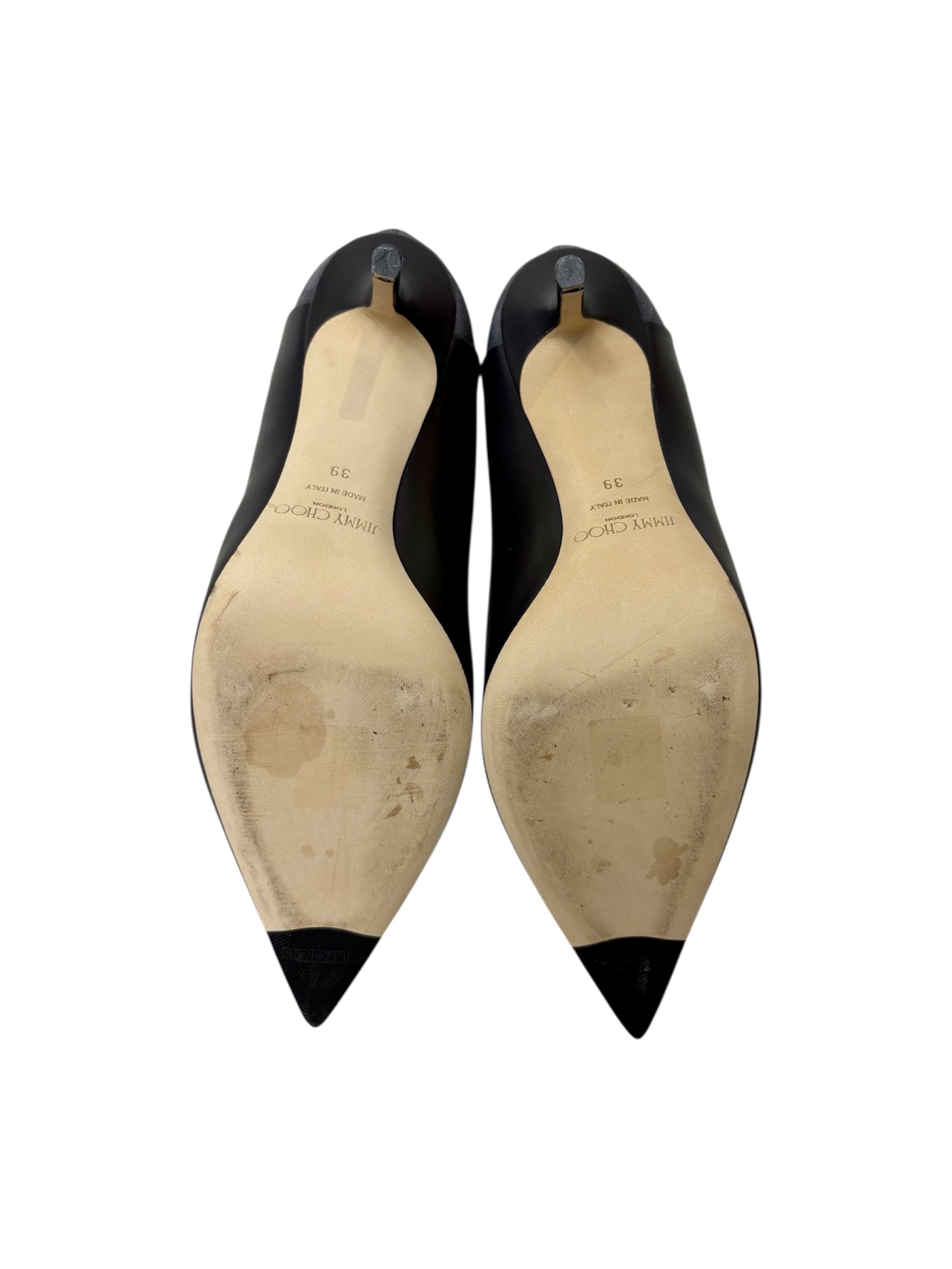 Jimmy Choo Suede and Leather Ankle Boot - Size 39 - Excellent Condition