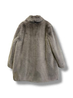 Whistles Faux Fur 'Kumiko' Coat - Size M - Excellent Condition