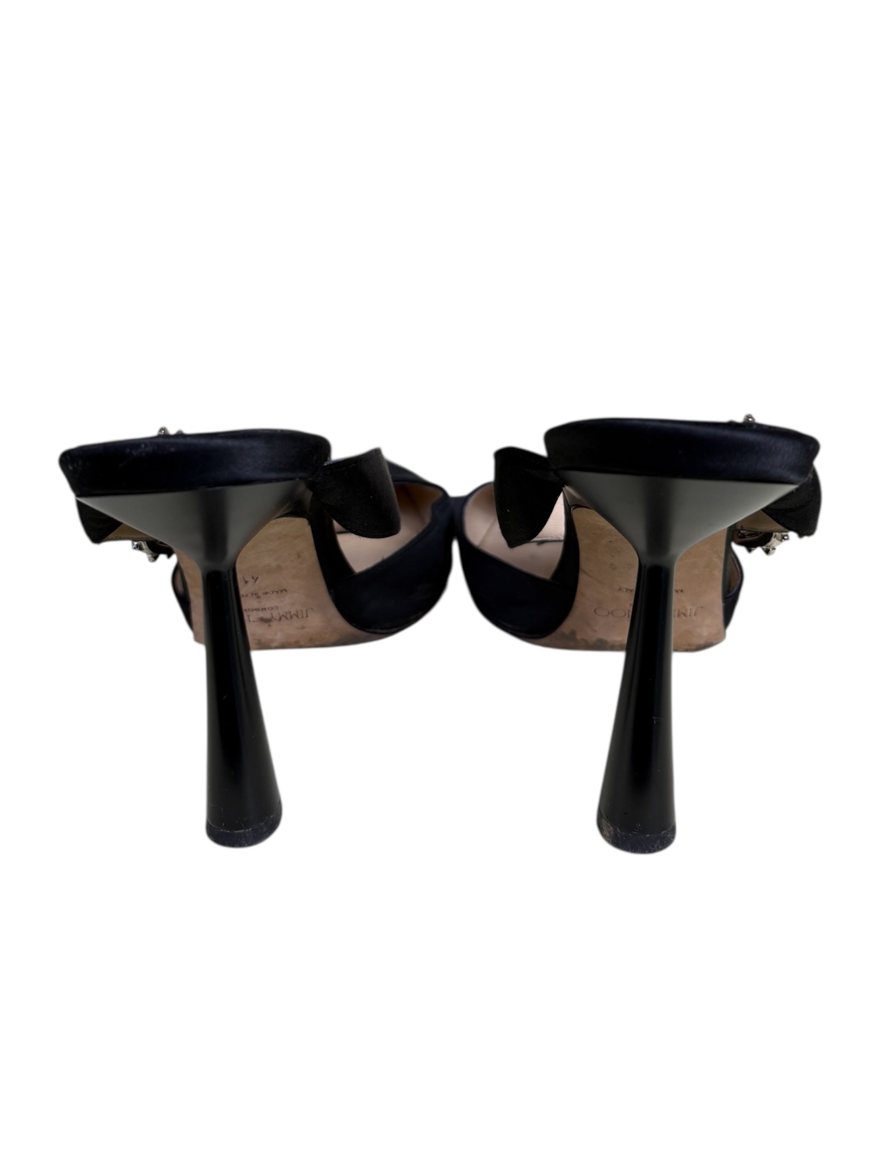 Jimmy Choo Satin Mules - Size 41 - Good Condition