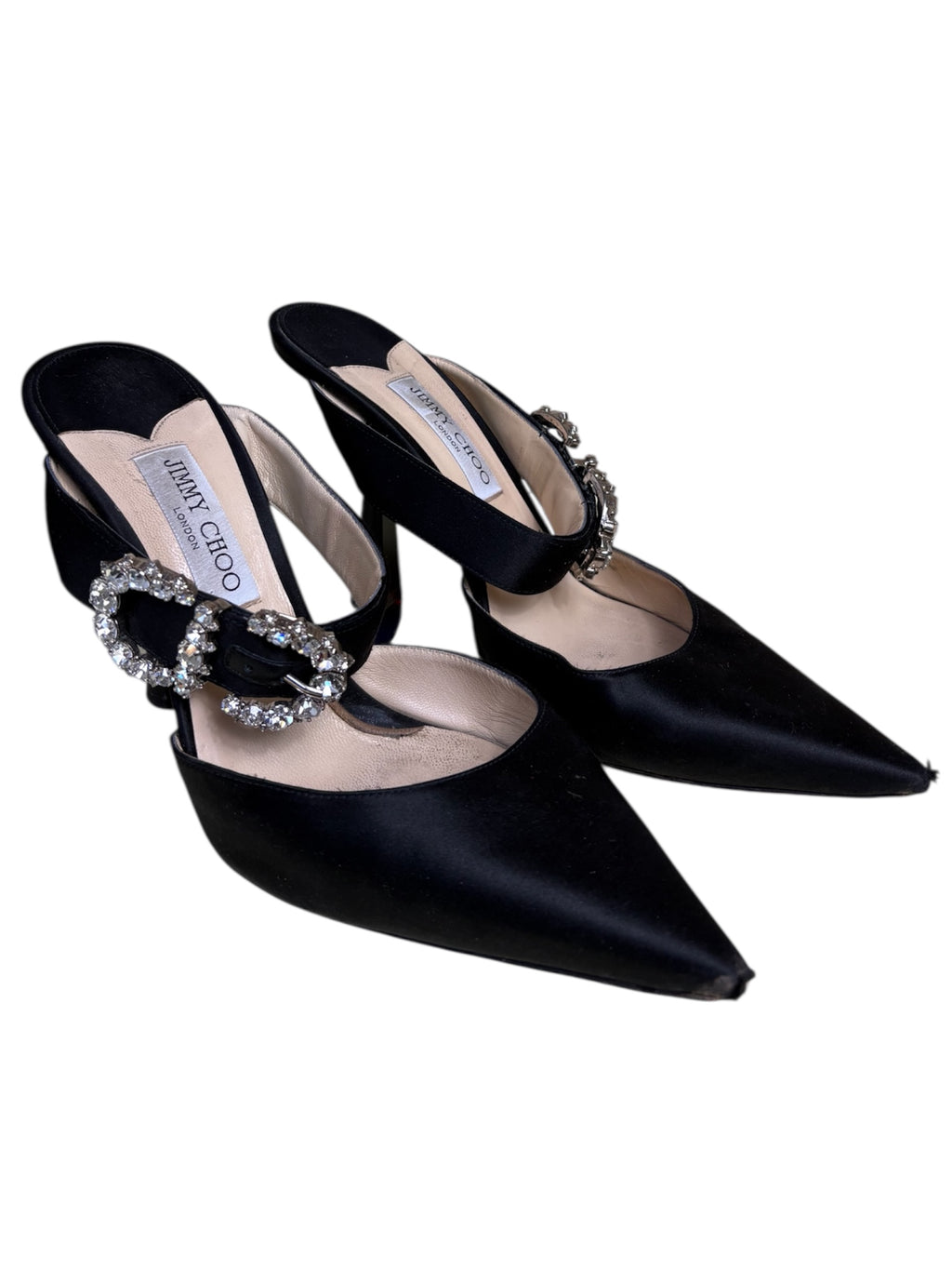 Jimmy Choo Satin Mules - Size 41 - Good Condition