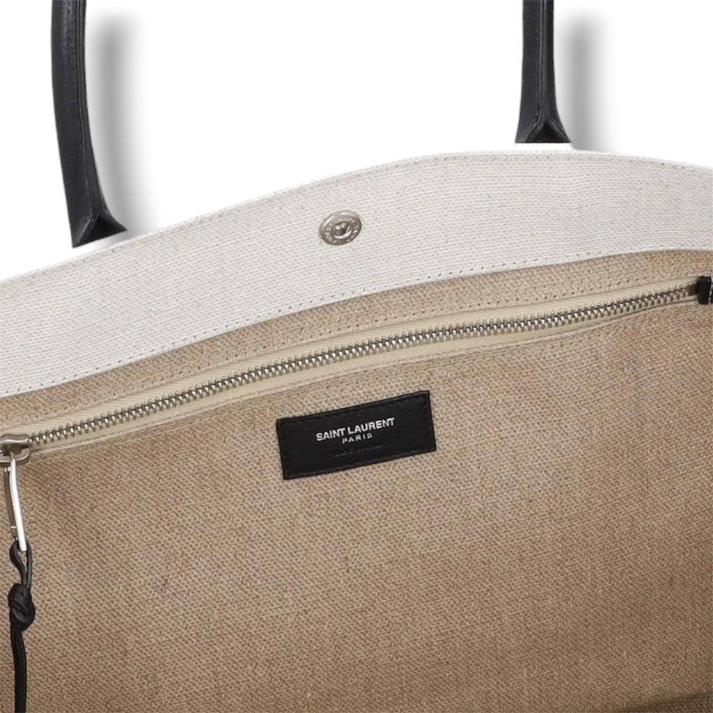 Saint Laurent Rive Gauche Canvas Large Tote - Excellent Condition