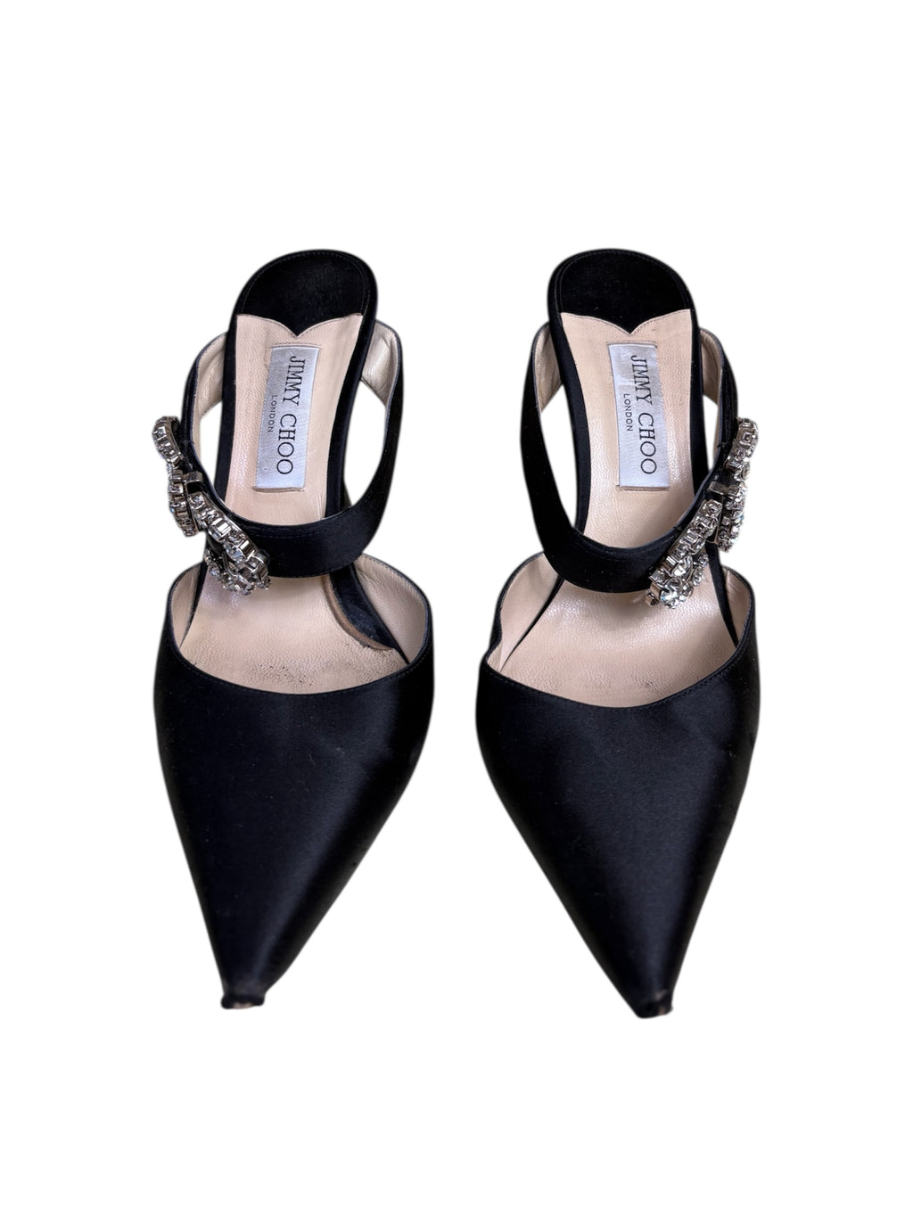 Jimmy Choo Satin Mules - Size 41 - Good Condition