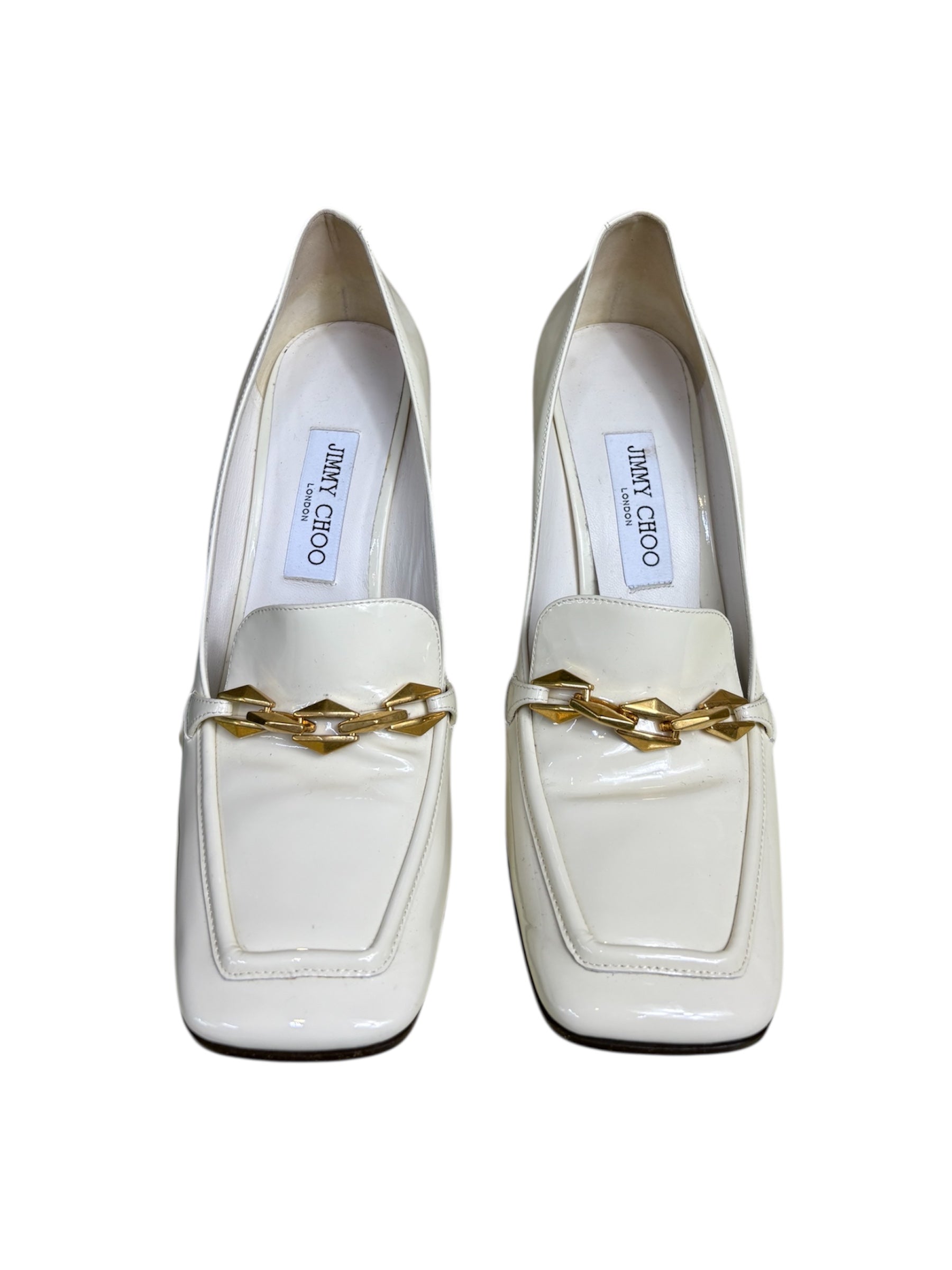Jimmy Choo Patent Loafer Pumps - Size 41