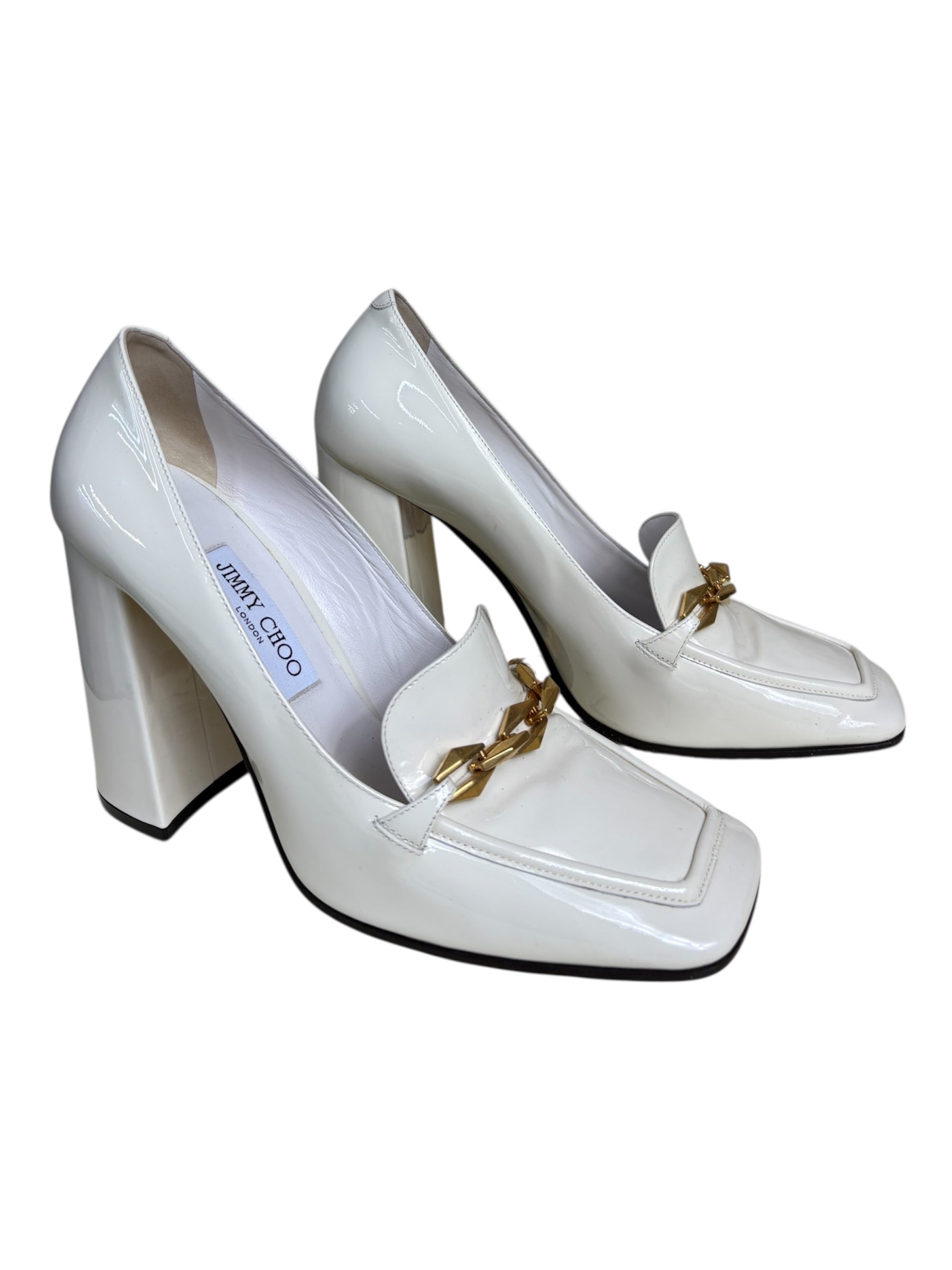 Jimmy Choo Patent Loafer Pumps - Size 41