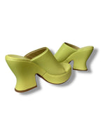 Bottega Veneta Leather Wedge Mule - Size 41 - Excellent Condition