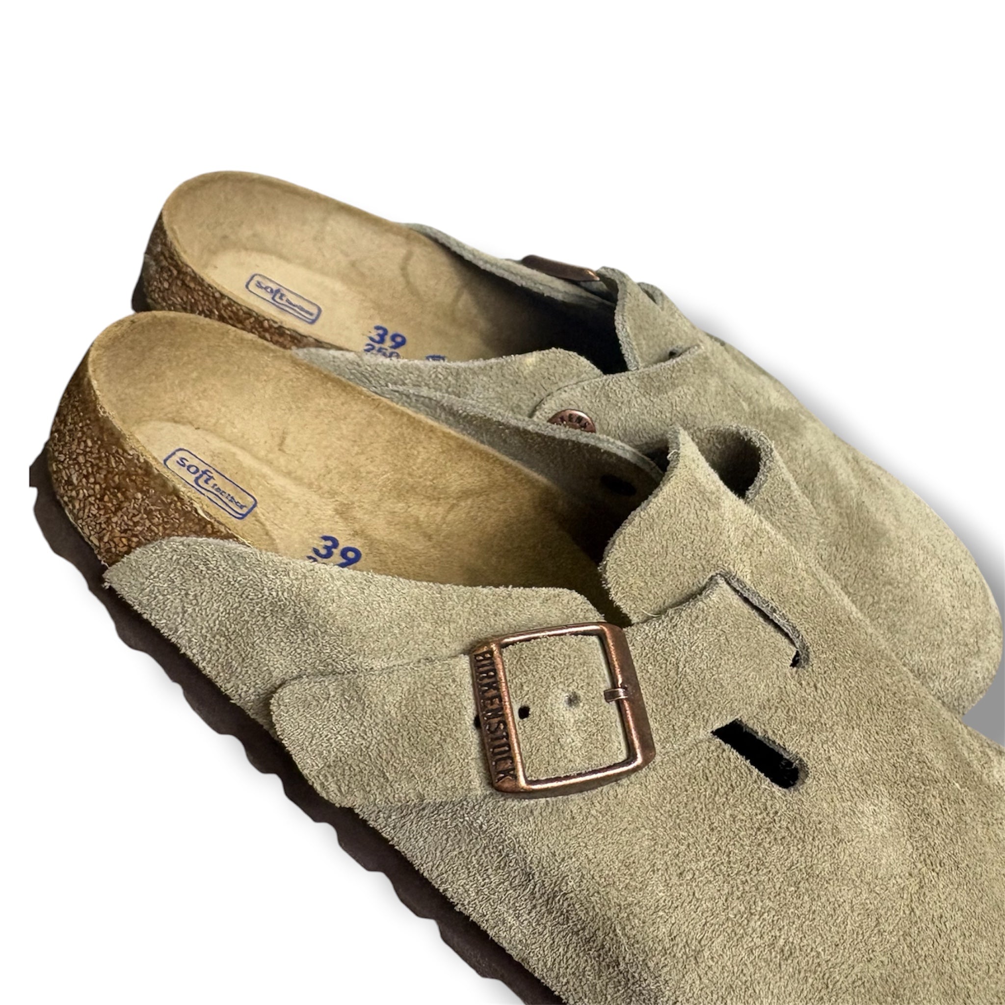 Birkenstock Suede Boston Mule - Size 39 - Excellent Condition