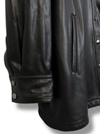 Mint Velvet Faux Leather Shirt - Size 18 - Excellent Condition