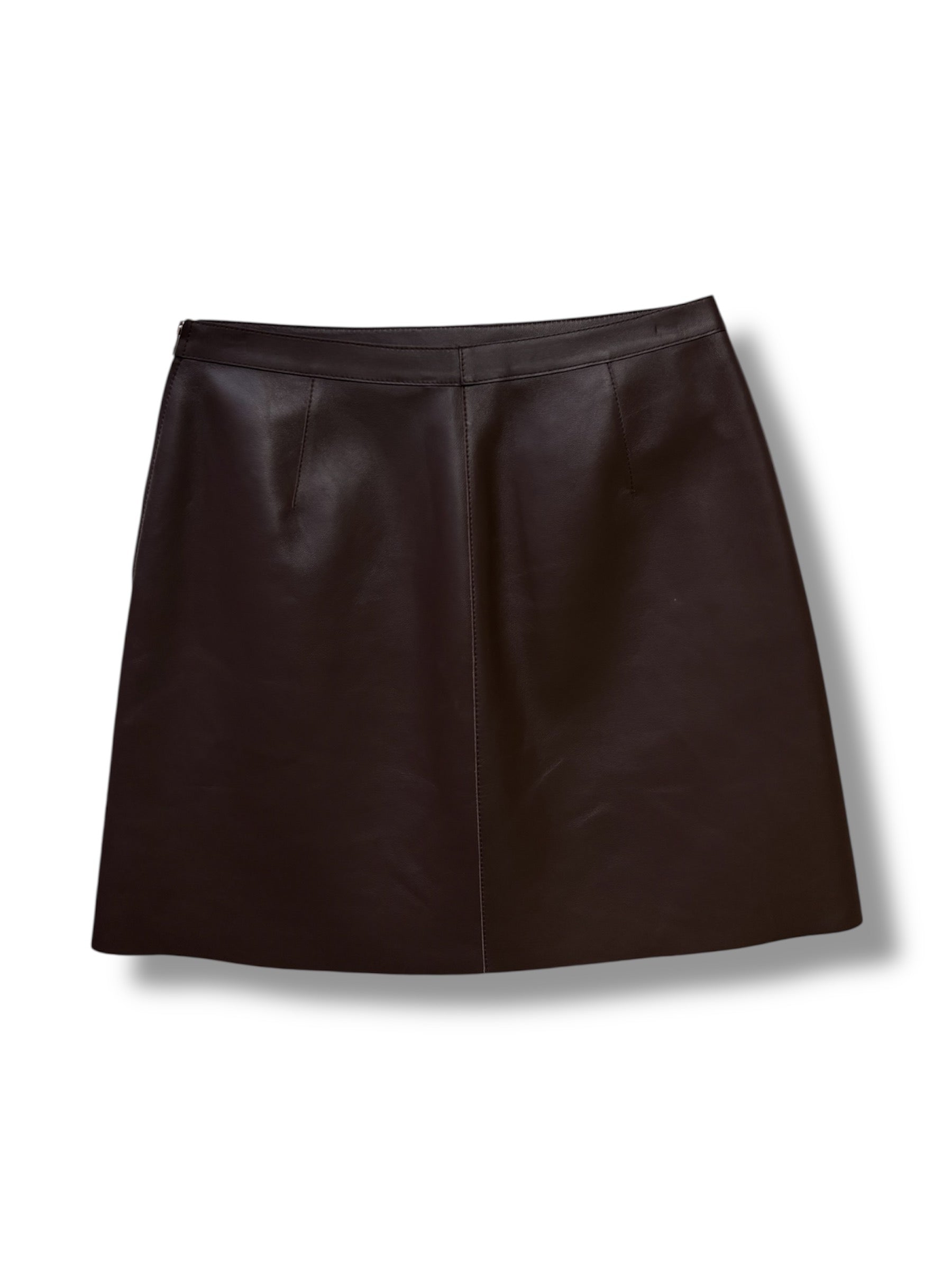 2026 Longchamp Leather Mini Skirt - Size 36 - Never Worn